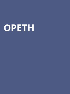 Opeth, Emos, Austin