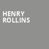 Henry Rollins, Paramount Theatre, Austin
