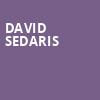 David Sedaris, Bass Concert Hall, Austin